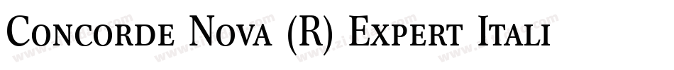 Concorde Nova (R) Expert Italic OsF字体转换